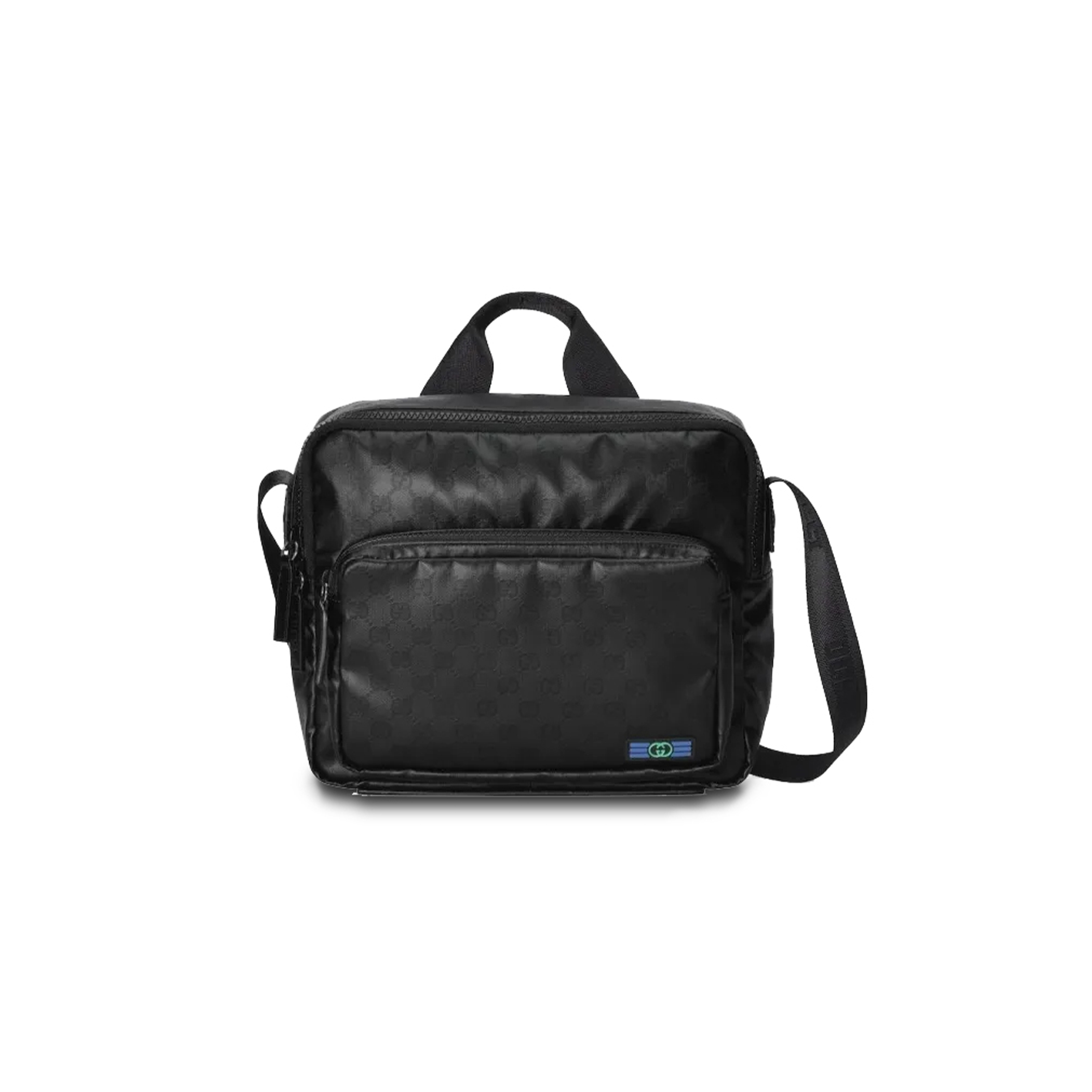 G*u*i canvas with leather shoulder bag 782764 (30*25*8.5cm)